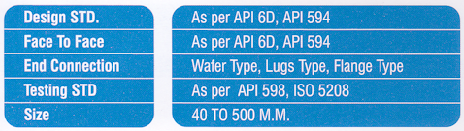 features wafer check valve chennai